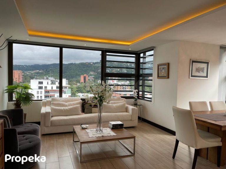 Apartamento en alquiler zona 15, Vista Hermosa 1 – Amueblado y equipado